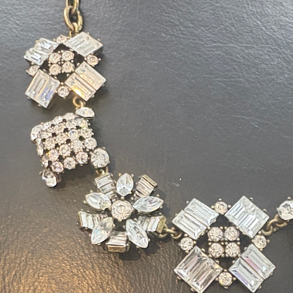 J. Crew Gold and Silver Crystal Necklace - Picture 4 of 8